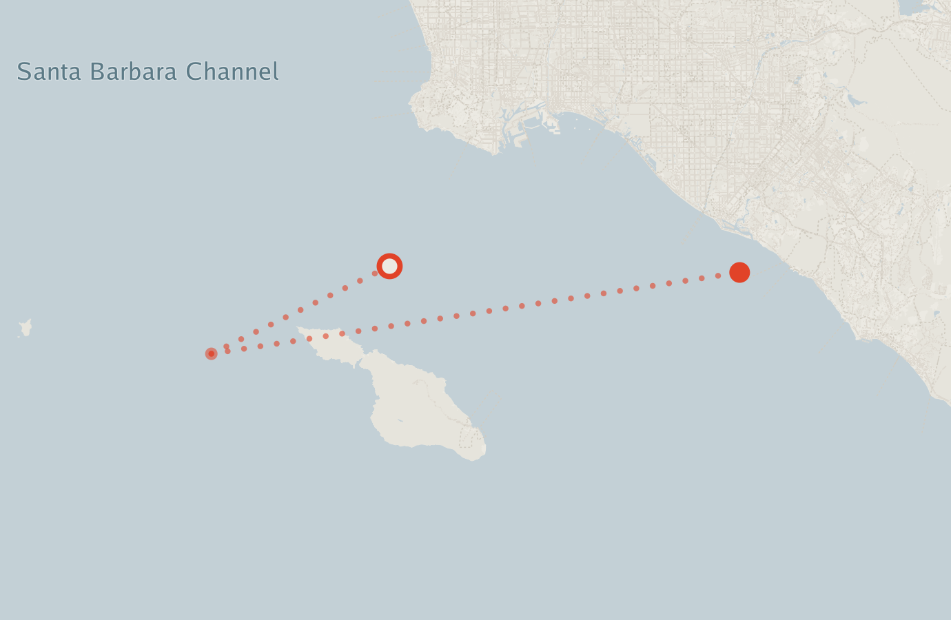 Activity map — real sighting points on an OpenStreetMap basemap