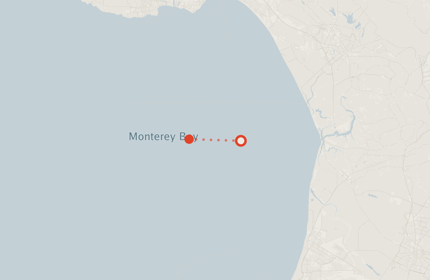 Activity map — real sighting points on an OpenStreetMap basemap