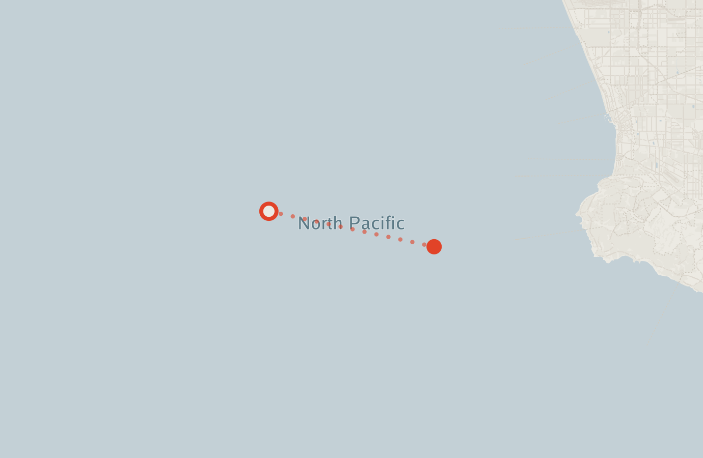 Activity map — real sighting points on an OpenStreetMap basemap