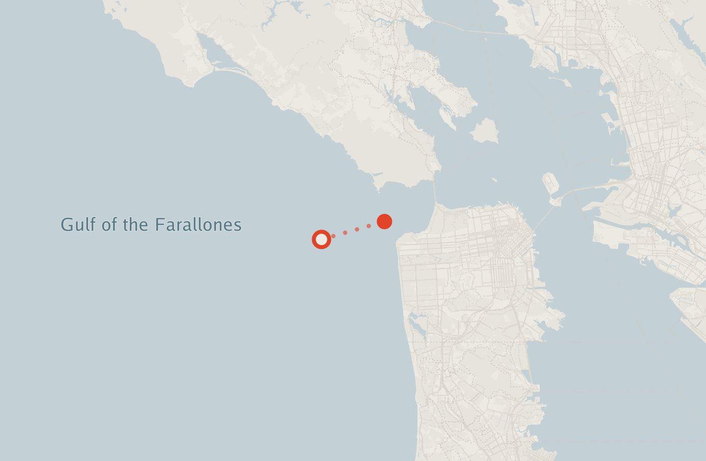 Activity map — real sighting points on an OpenStreetMap basemap