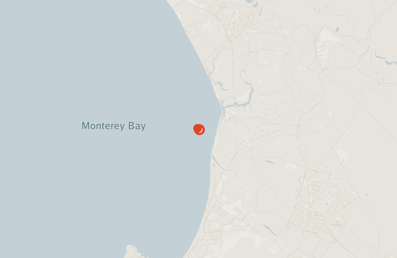 Activity map — real sighting points on an OpenStreetMap basemap
