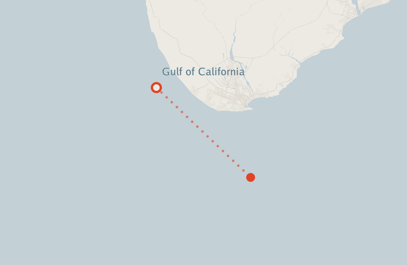 Activity map — real sighting points on an OpenStreetMap basemap
