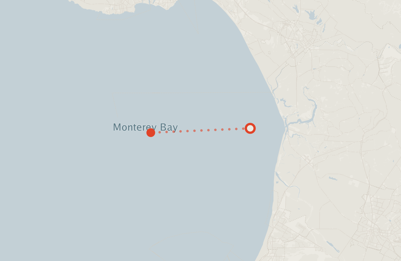 Activity map — real sighting points on an OpenStreetMap basemap