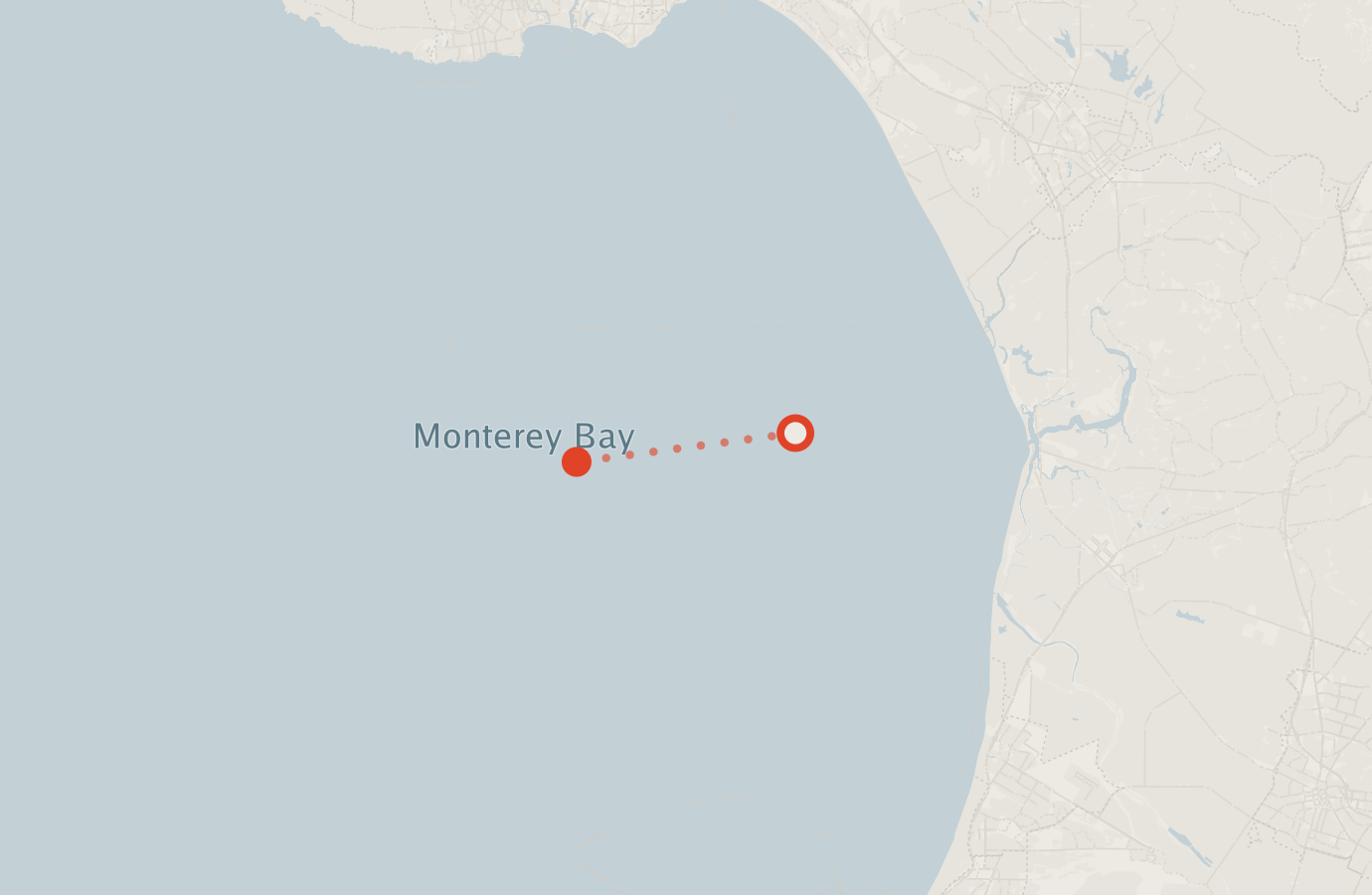 Activity map — real sighting points on an OpenStreetMap basemap