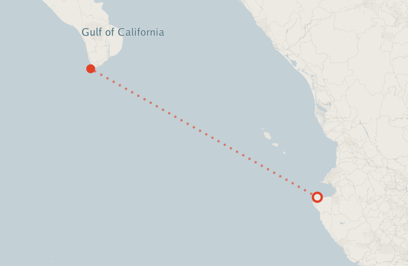 Activity map — real sighting points on an OpenStreetMap basemap