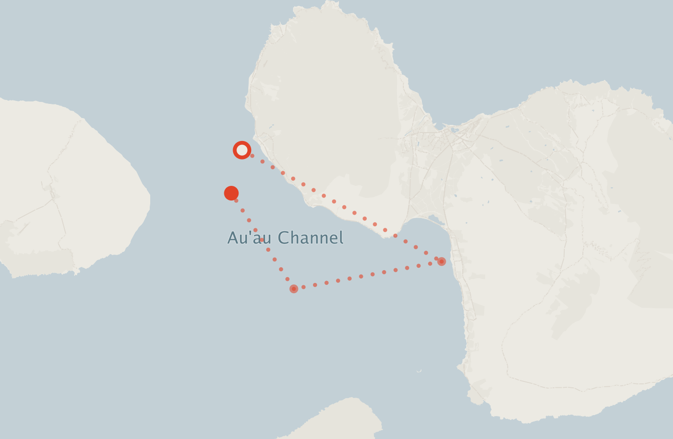 Activity map — real sighting points on an OpenStreetMap basemap