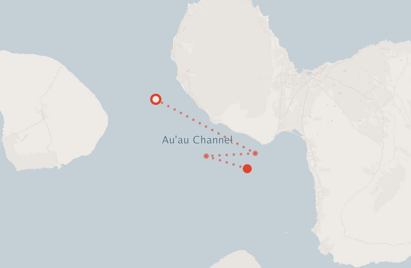 Activity map — real sighting points on an OpenStreetMap basemap