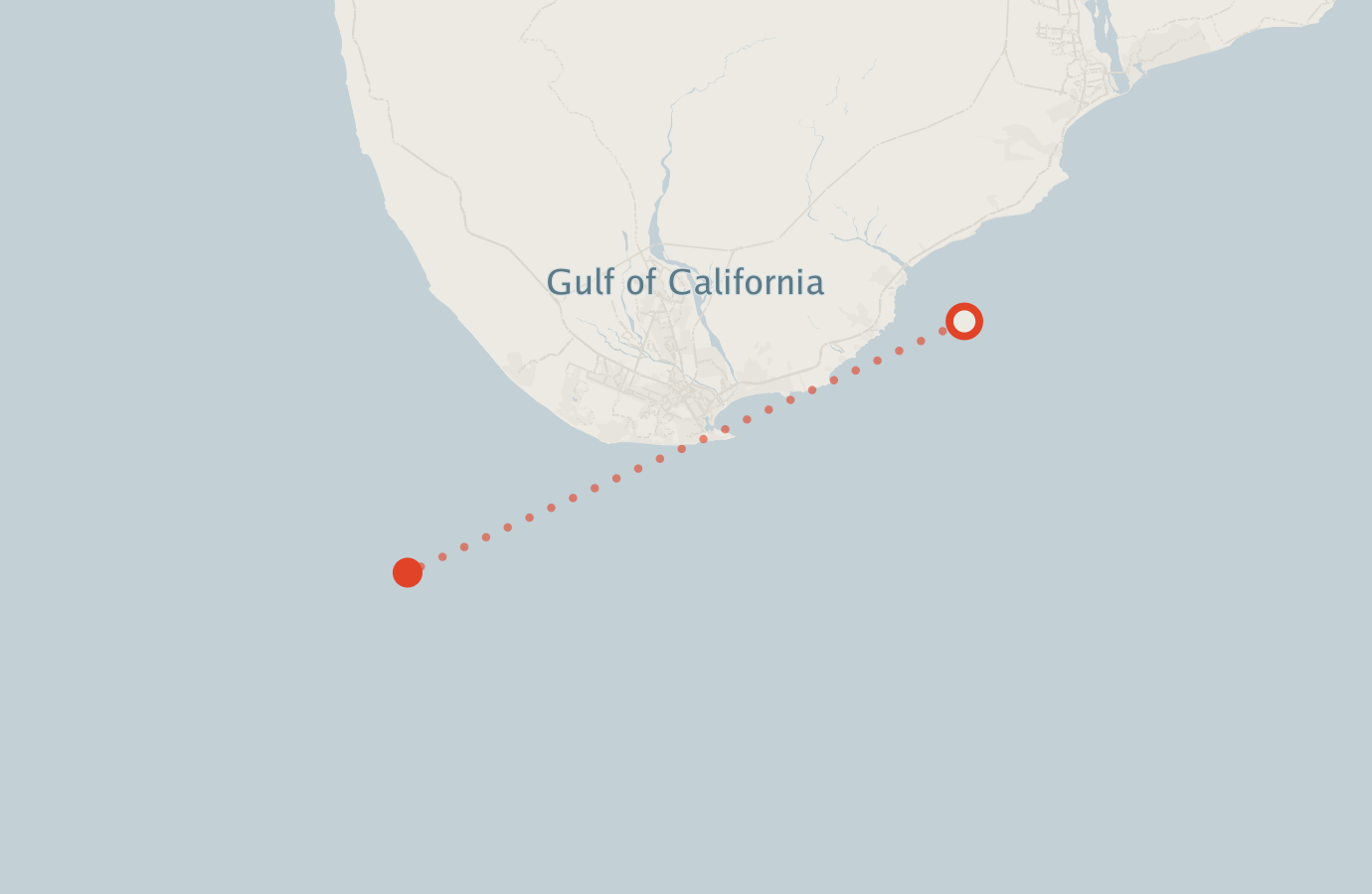 Activity map — real sighting points on an OpenStreetMap basemap