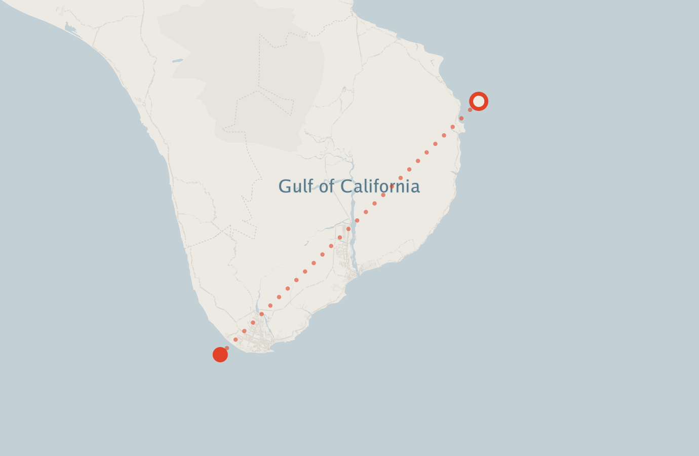 Activity map — real sighting points on an OpenStreetMap basemap