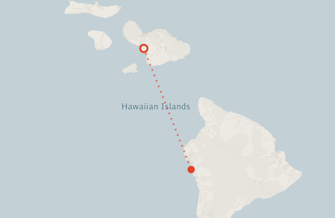 Activity map — real sighting points on an OpenStreetMap basemap
