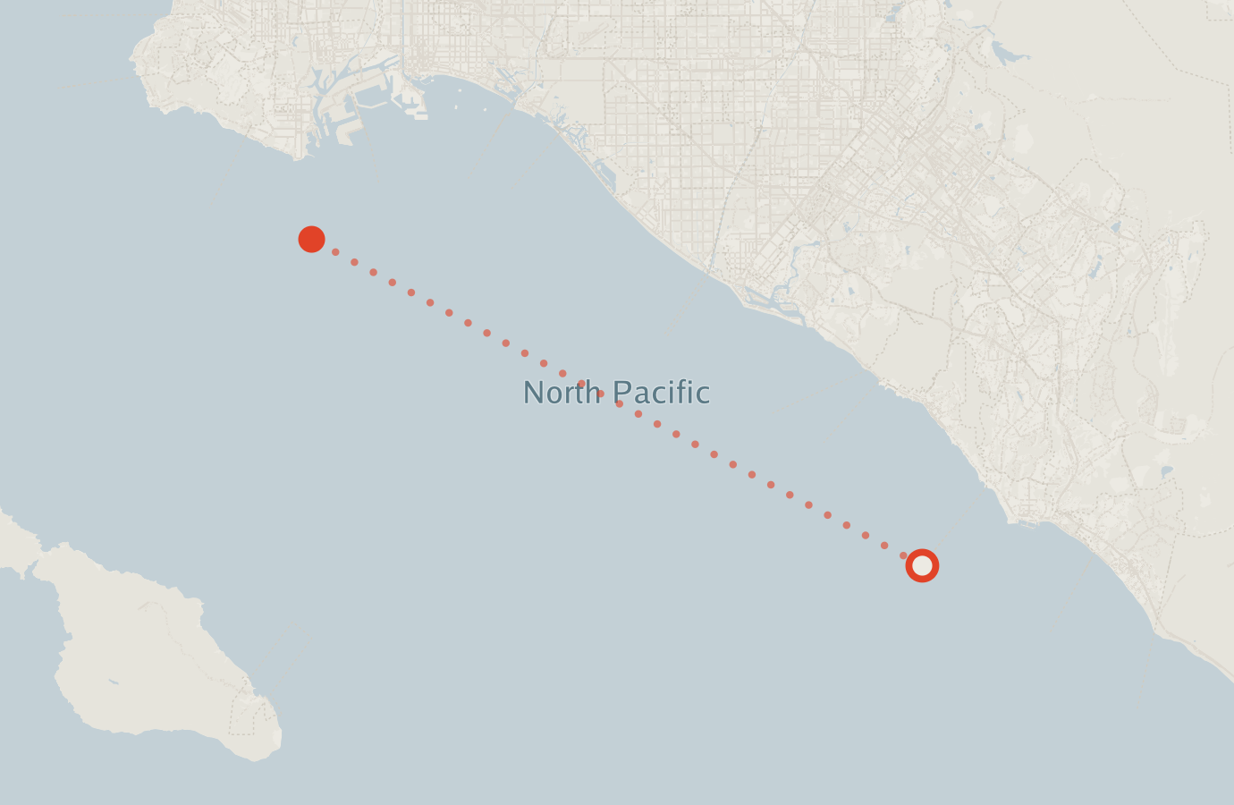 Activity map — real sighting points on an OpenStreetMap basemap