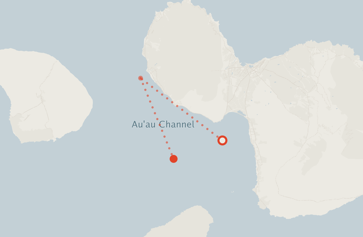 Activity map — real sighting points on an OpenStreetMap basemap