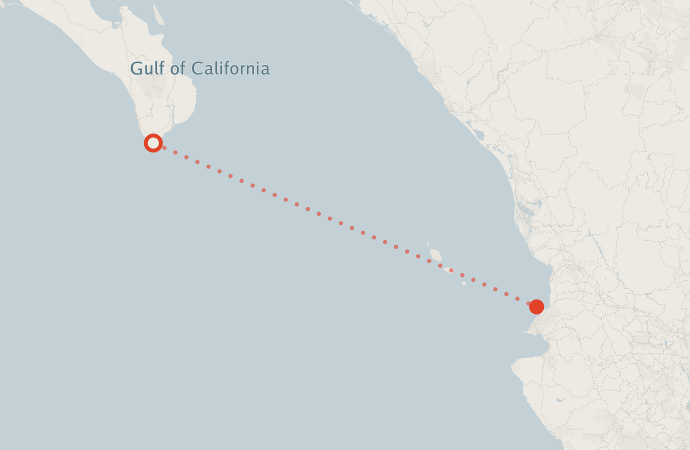 Activity map — real sighting points on an OpenStreetMap basemap