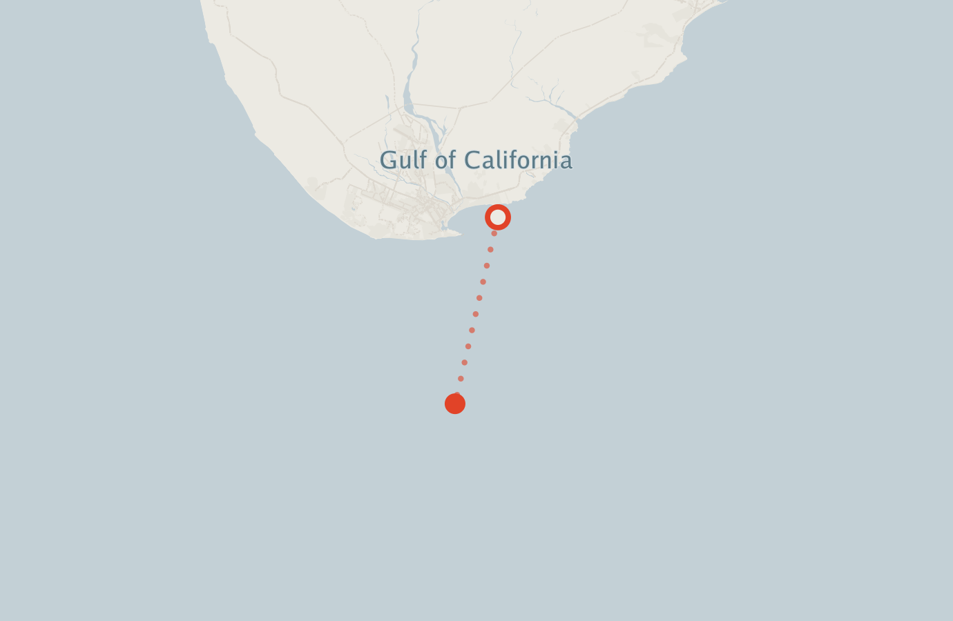 Activity map — real sighting points on an OpenStreetMap basemap