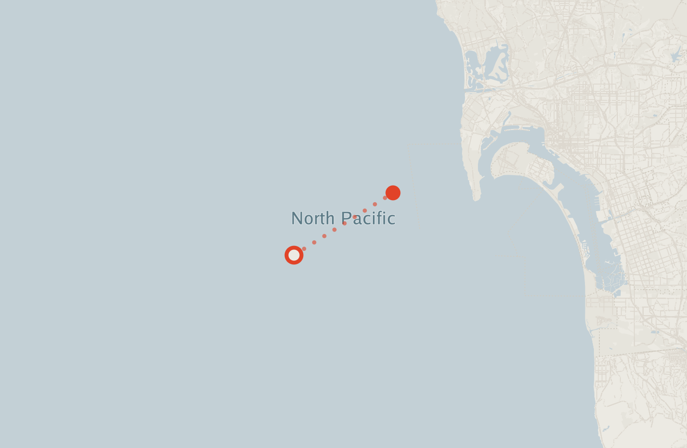 Activity map — real sighting points on an OpenStreetMap basemap