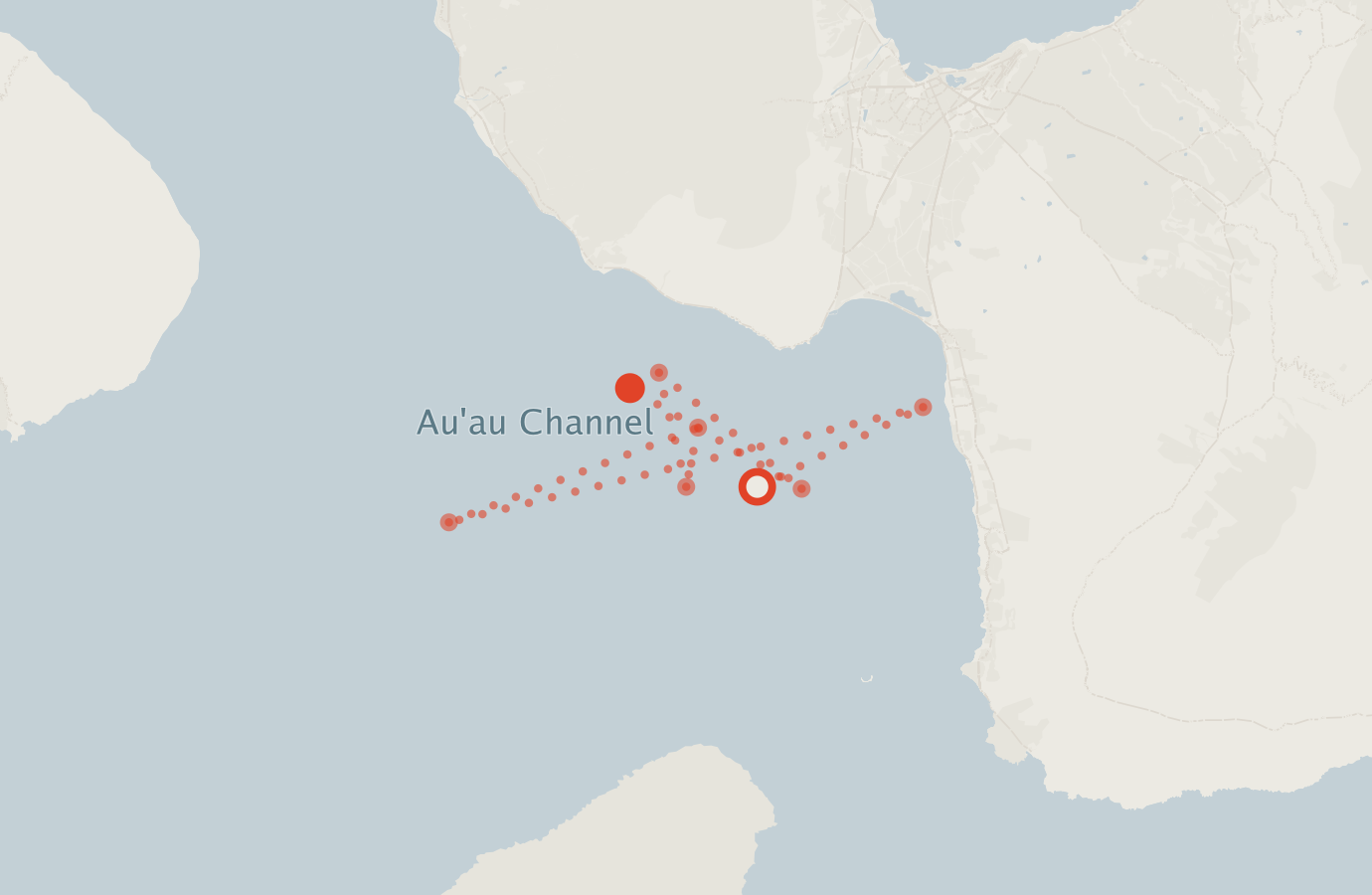 Activity map — real sighting points on an OpenStreetMap basemap