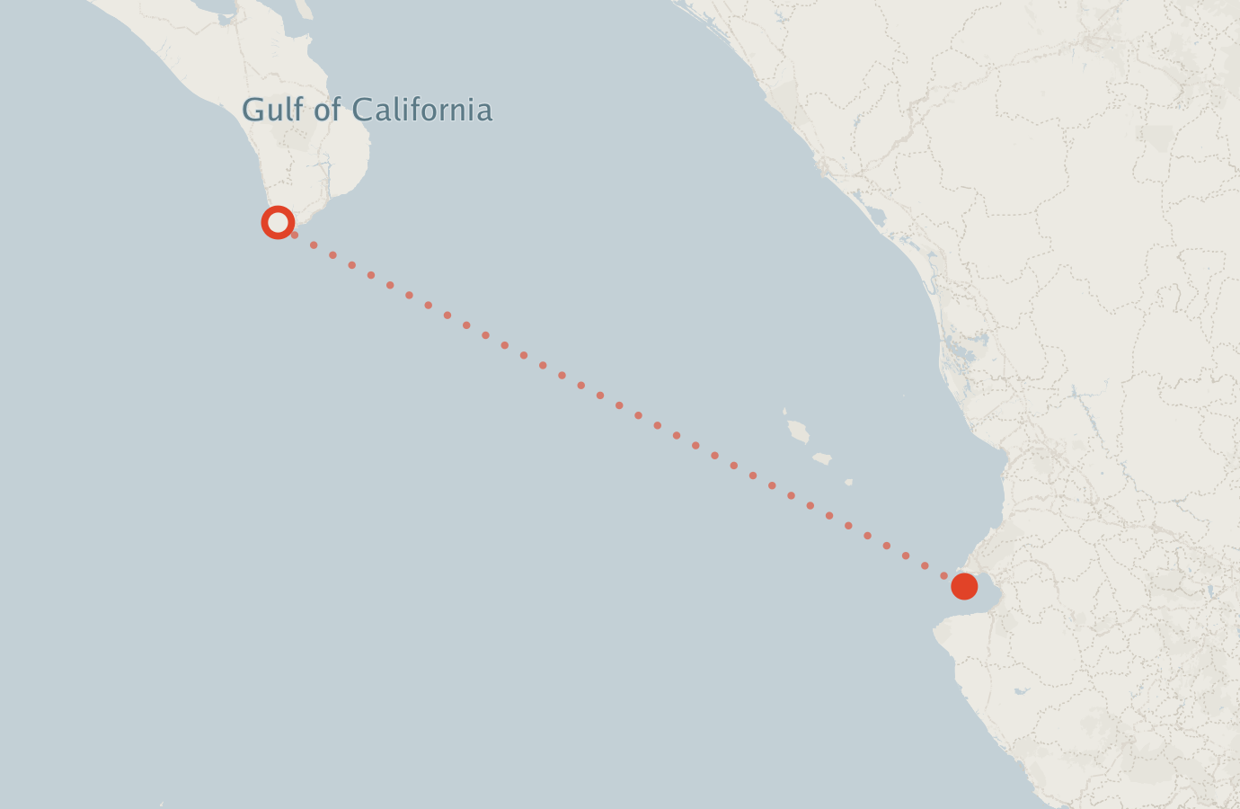 Activity map — real sighting points on an OpenStreetMap basemap