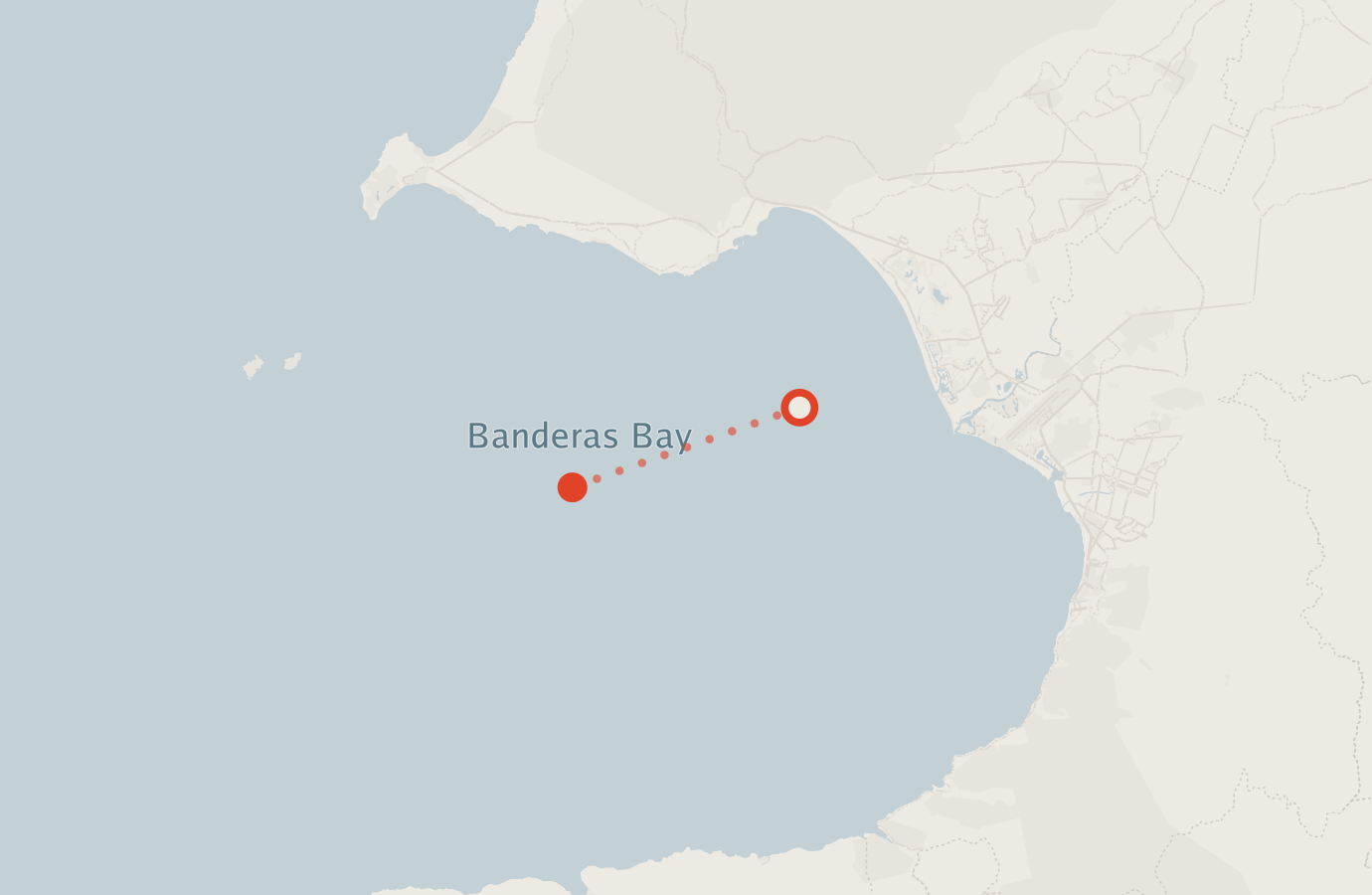 Activity map — real sighting points on an OpenStreetMap basemap