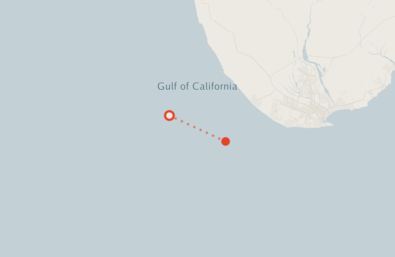 Activity map — real sighting points on an OpenStreetMap basemap
