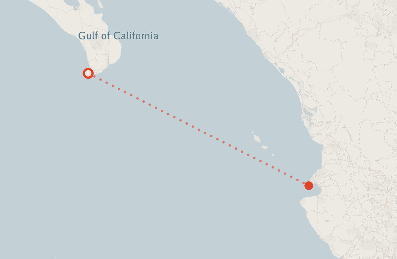 Activity map — real sighting points on an OpenStreetMap basemap