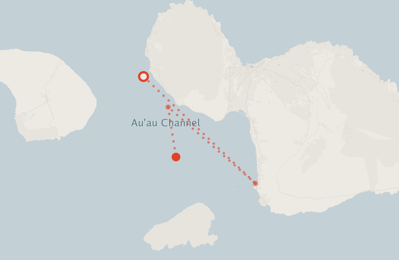 Activity map — real sighting points on an OpenStreetMap basemap