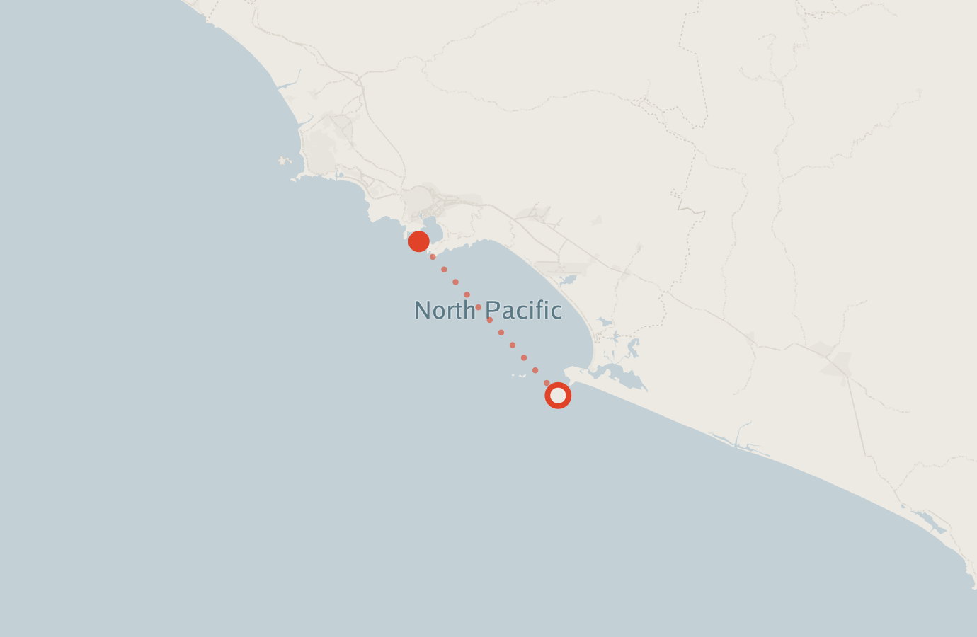 Activity map — real sighting points on an OpenStreetMap basemap