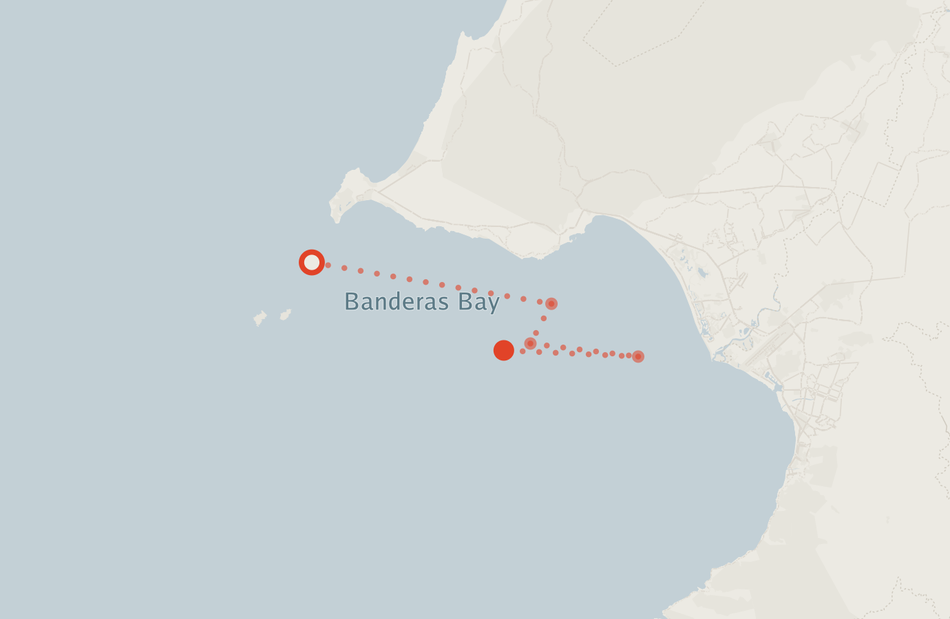 Activity map — real sighting points on an OpenStreetMap basemap
