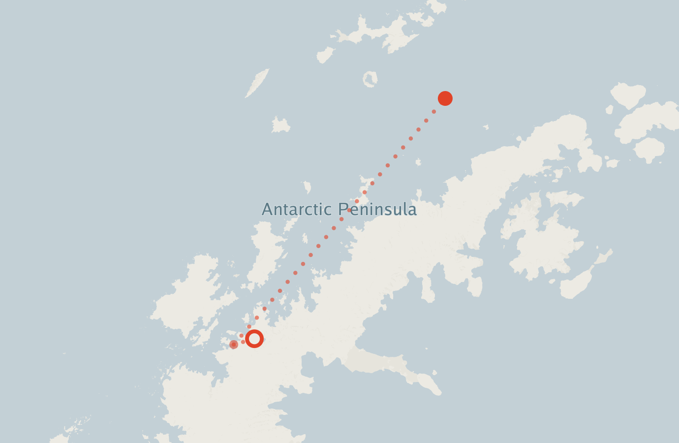 Activity map — real sighting points on an OpenStreetMap basemap