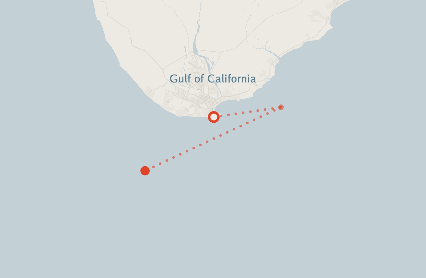 Activity map — real sighting points on an OpenStreetMap basemap