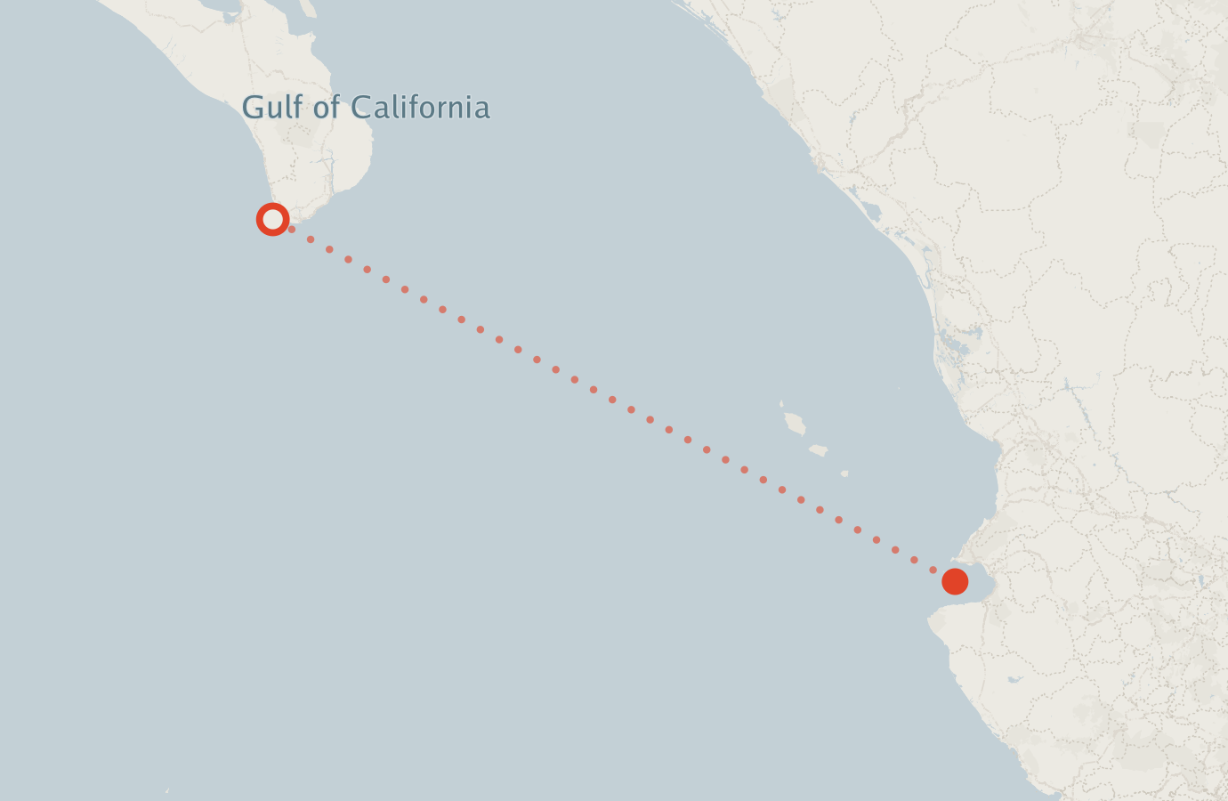 Activity map — real sighting points on an OpenStreetMap basemap