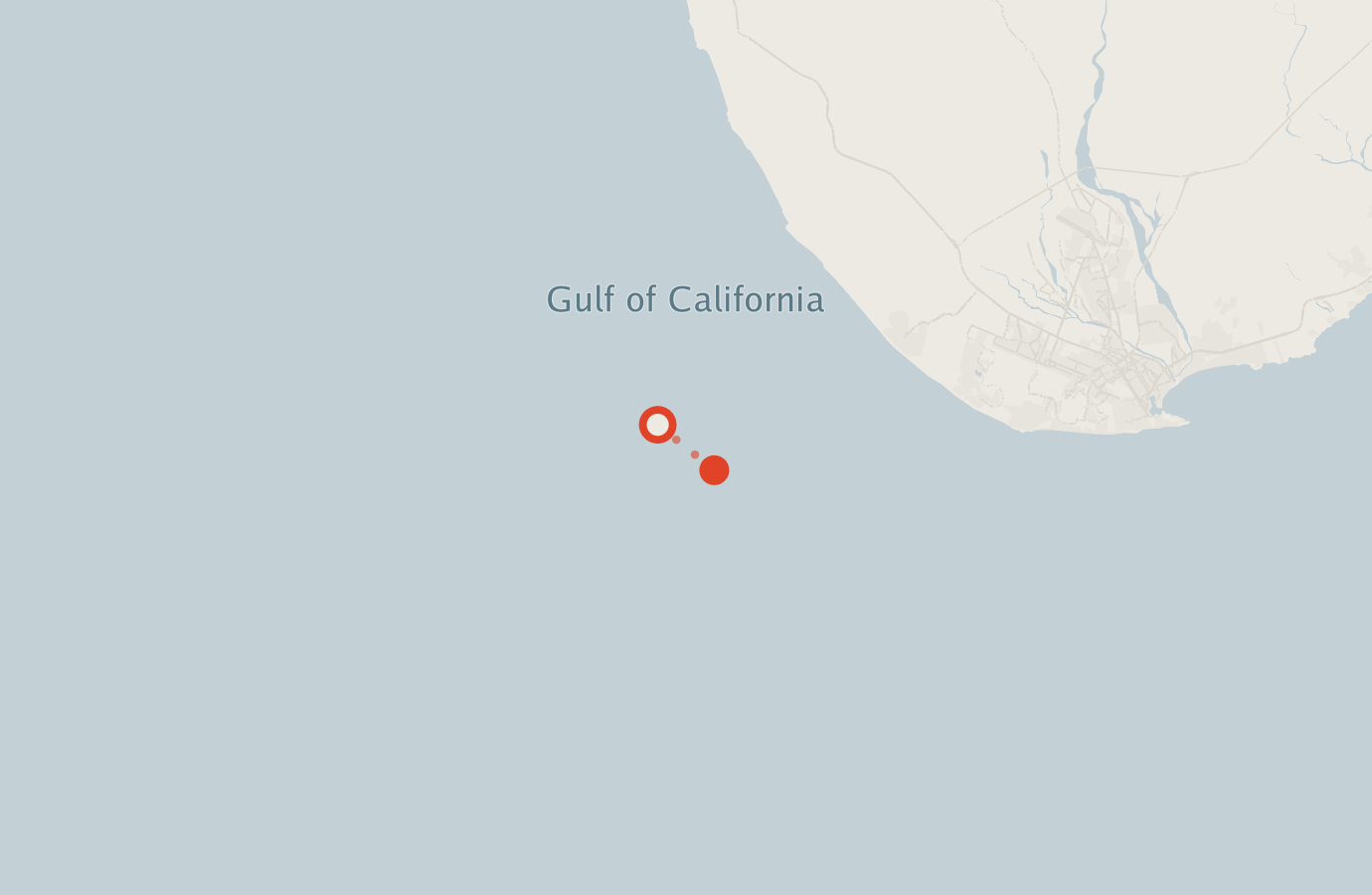 Activity map — real sighting points on an OpenStreetMap basemap
