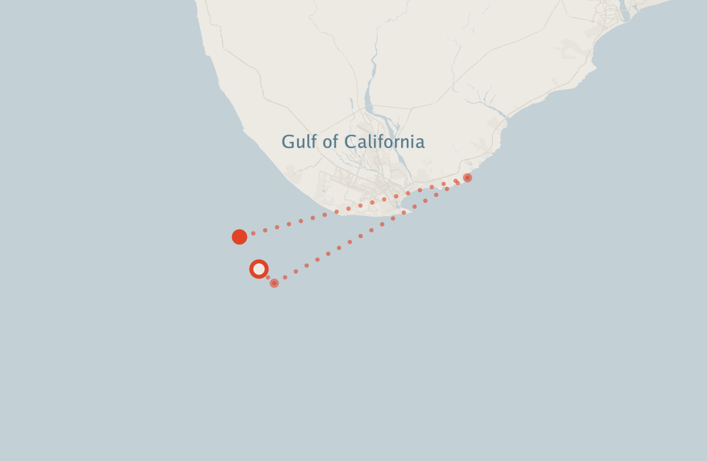 Activity map — real sighting points on an OpenStreetMap basemap