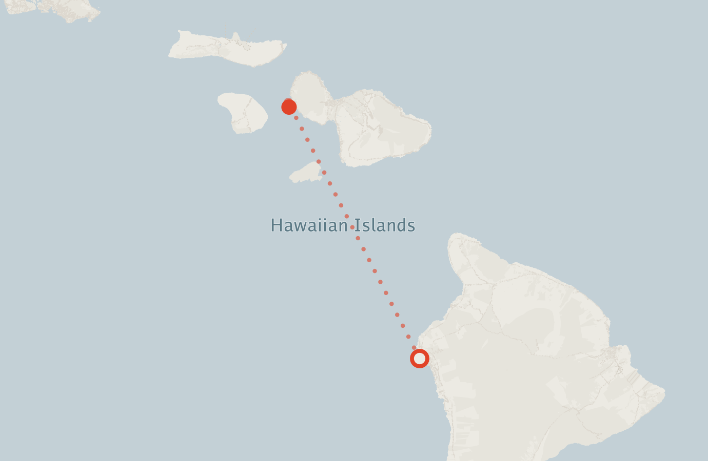 Activity map — real sighting points on an OpenStreetMap basemap