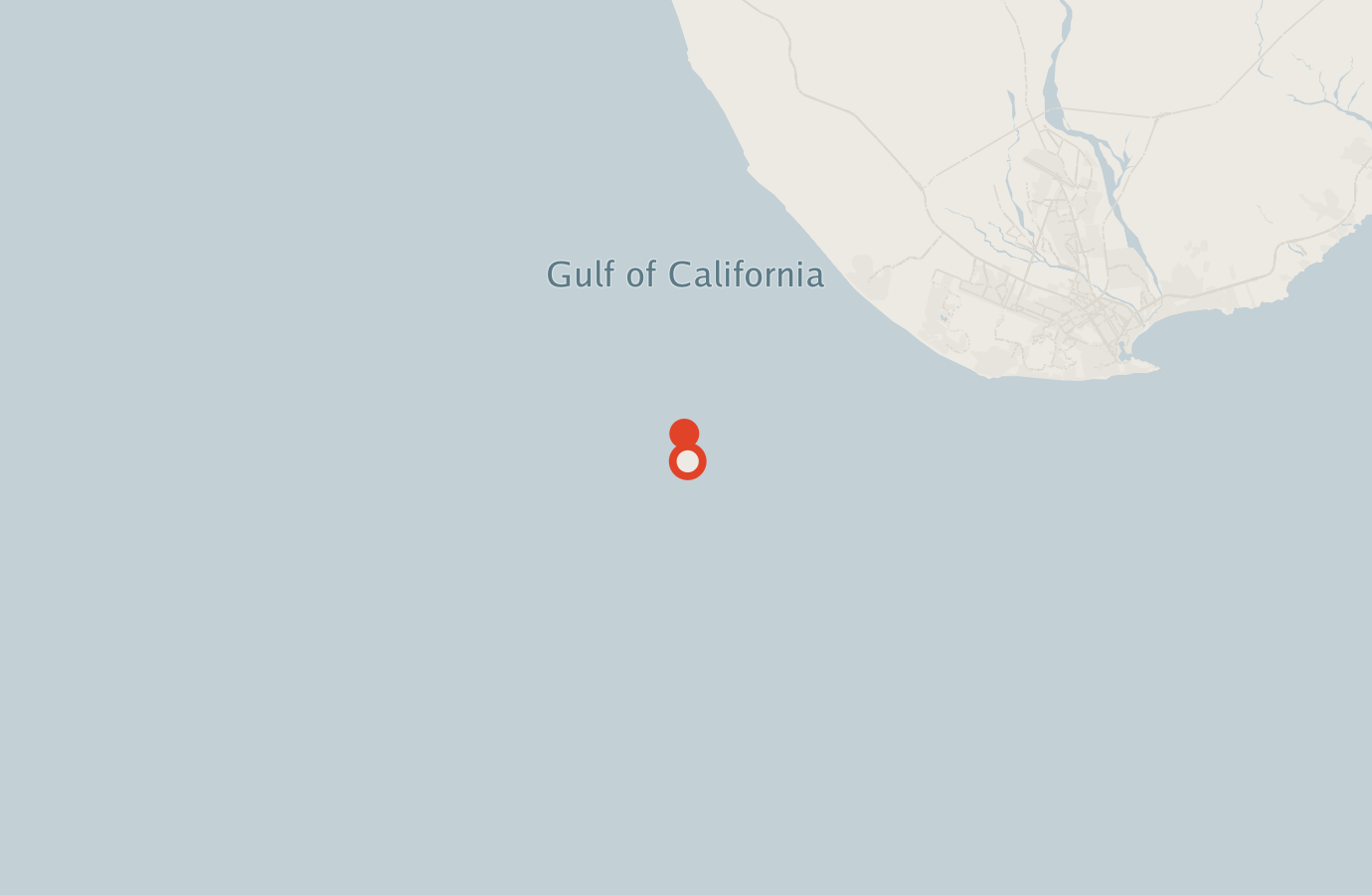 Activity map — real sighting points on an OpenStreetMap basemap