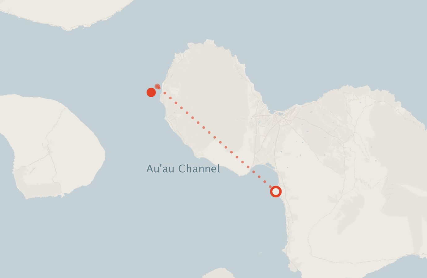 Activity map — real sighting points on an OpenStreetMap basemap