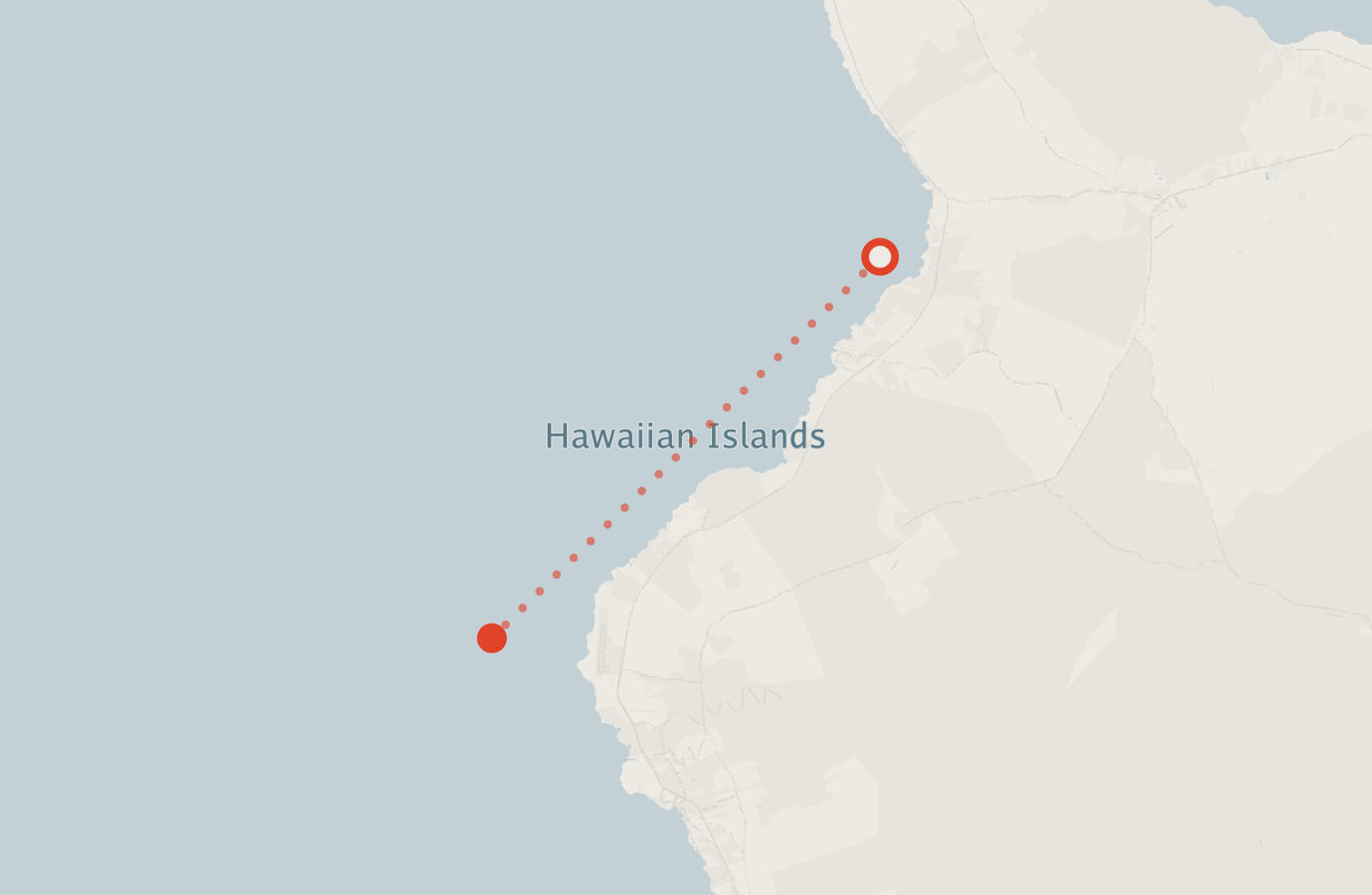 Activity map — real sighting points on an OpenStreetMap basemap