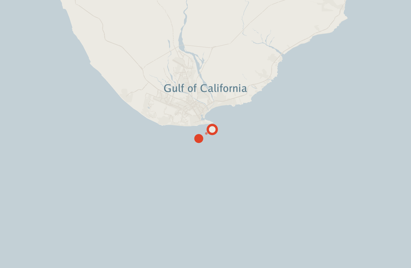 Activity map — real sighting points on an OpenStreetMap basemap