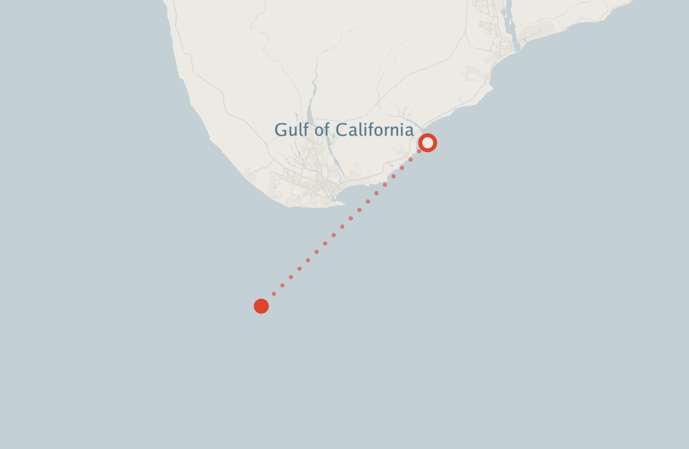 Activity map — real sighting points on an OpenStreetMap basemap