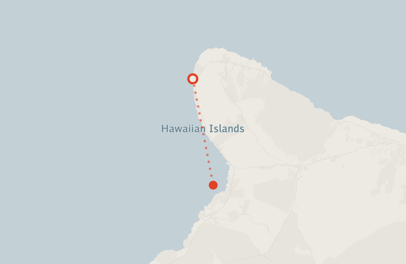 Activity map — real sighting points on an OpenStreetMap basemap