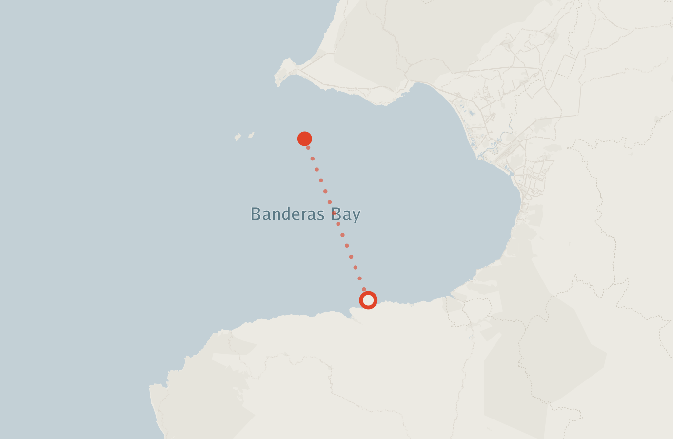 Activity map — real sighting points on an OpenStreetMap basemap