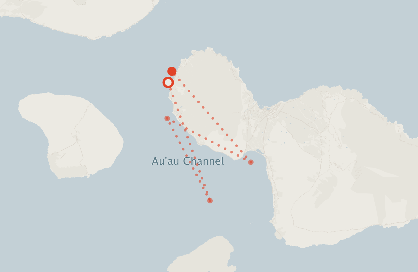 Activity map — real sighting points on an OpenStreetMap basemap