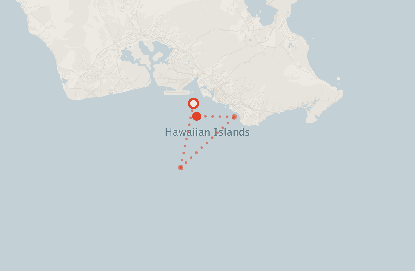 Activity map — real sighting points on an OpenStreetMap basemap