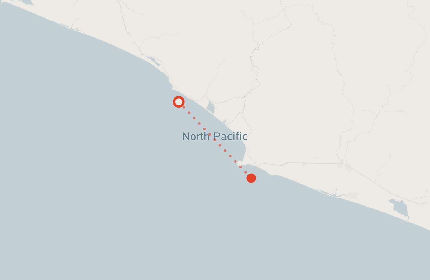 Activity map — real sighting points on an OpenStreetMap basemap