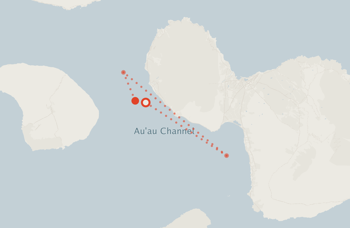 Activity map — real sighting points on an OpenStreetMap basemap