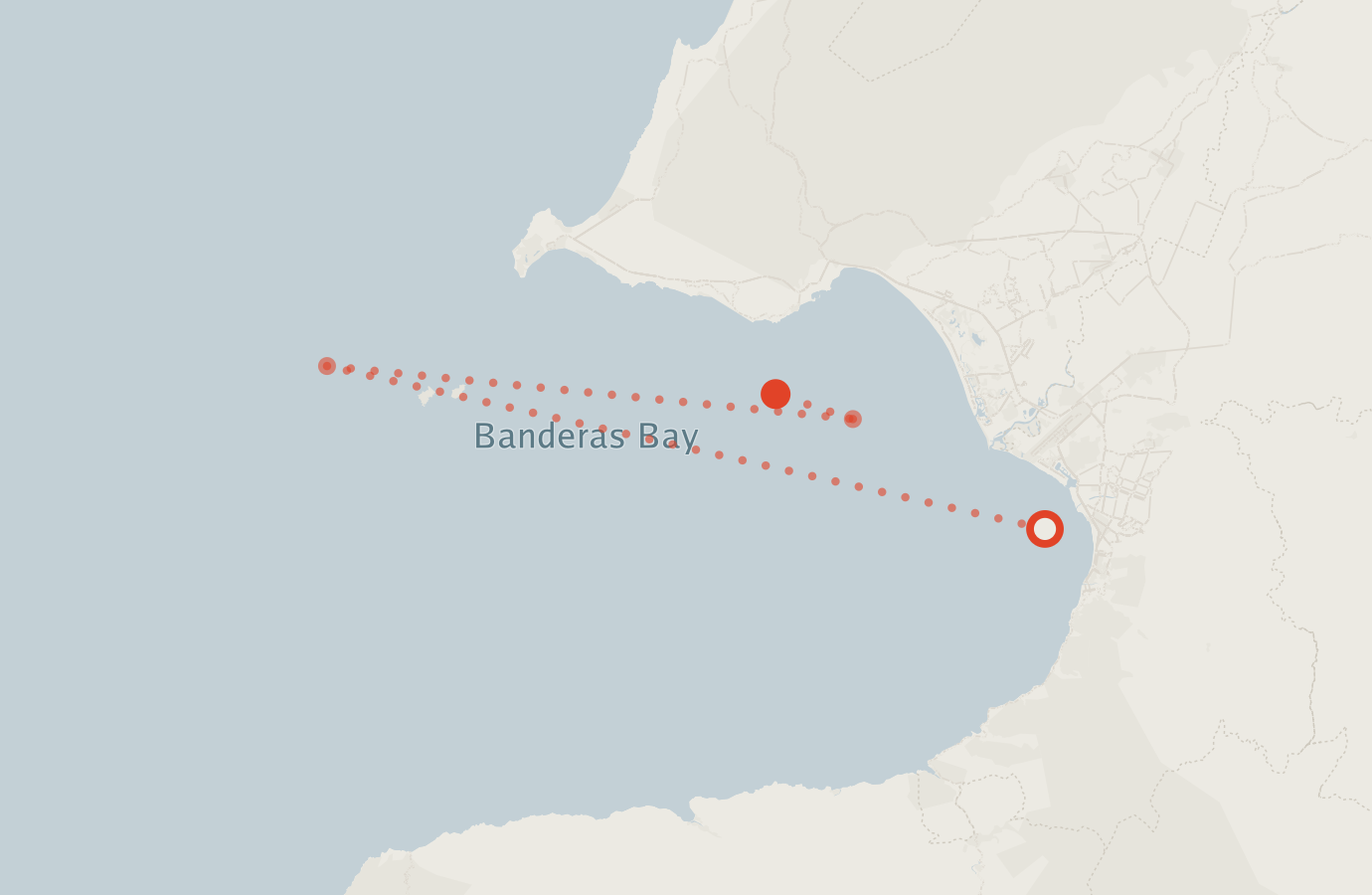 Activity map — real sighting points on an OpenStreetMap basemap