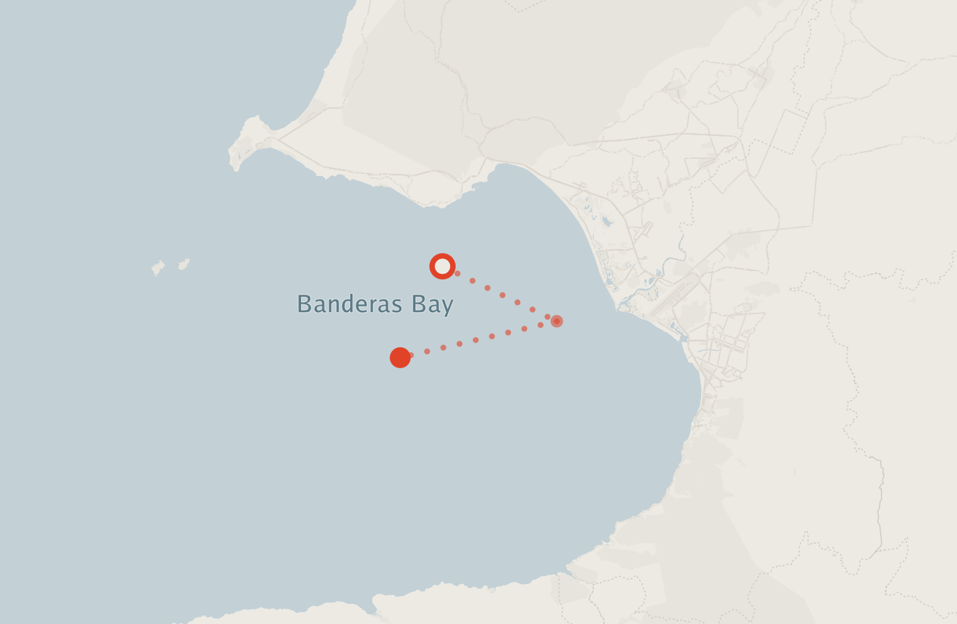 Activity map — real sighting points on an OpenStreetMap basemap