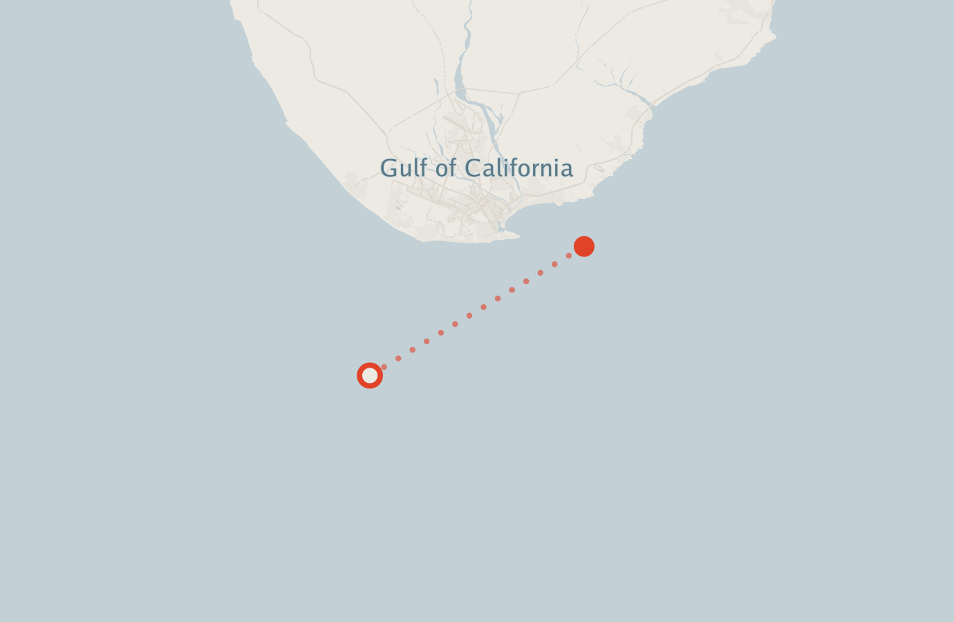 Activity map — real sighting points on an OpenStreetMap basemap