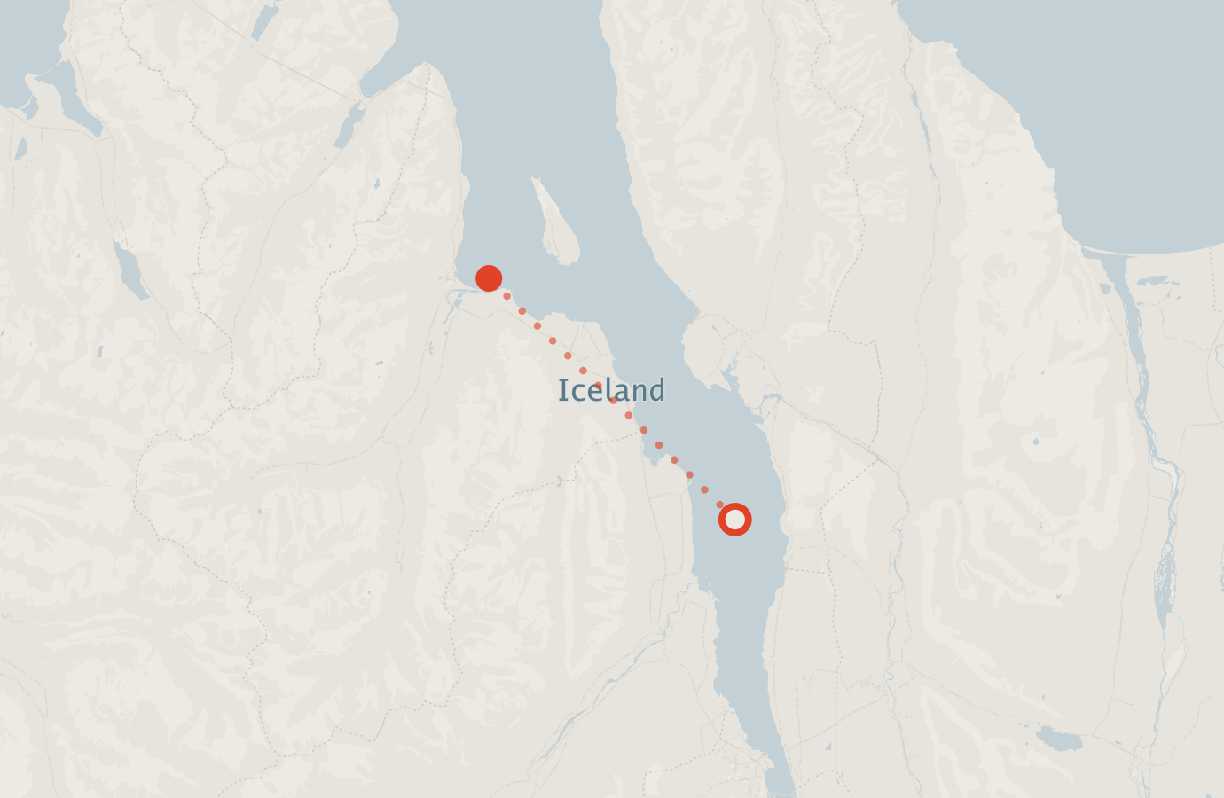 Activity map — real sighting points on an OpenStreetMap basemap