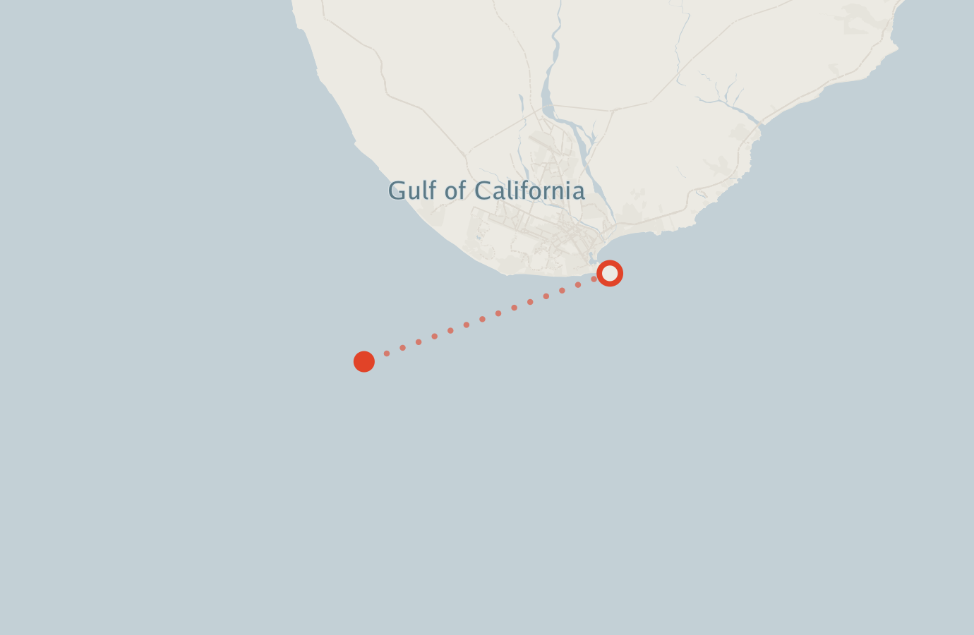 Activity map — real sighting points on an OpenStreetMap basemap