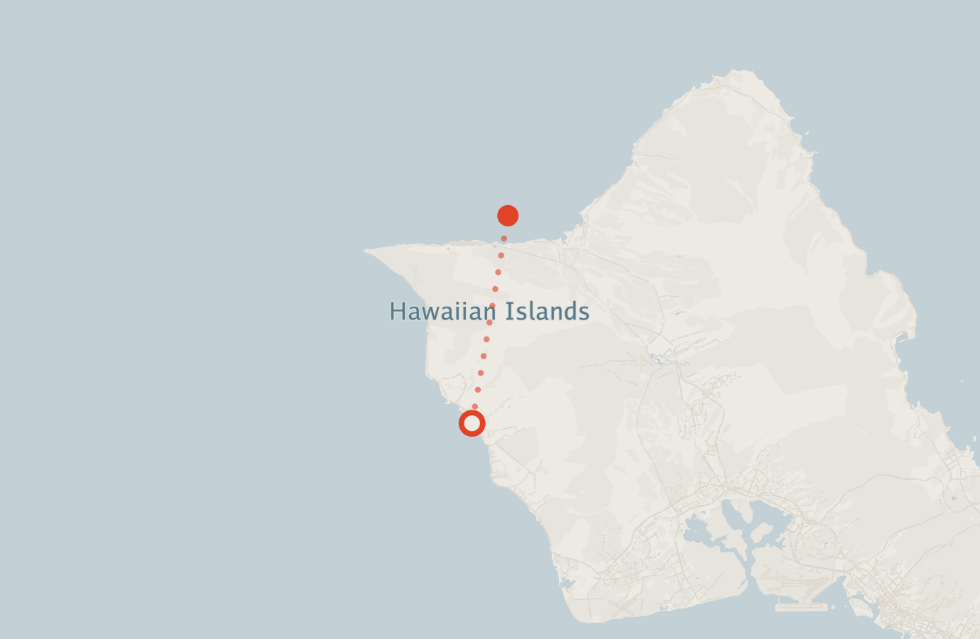 Activity map — real sighting points on an OpenStreetMap basemap